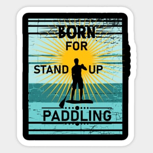 Stand Up Paddling Man Sticker